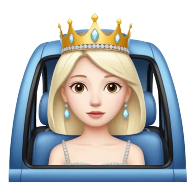 Car passenger princess sticker