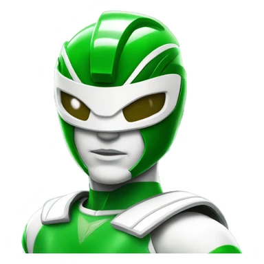 white skin green power ranger sticker