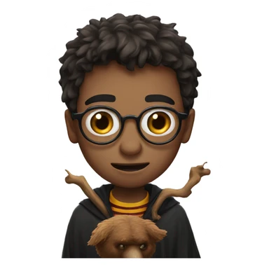 Harry Potter with a scarebear   sticker