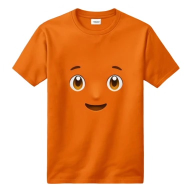 orange tshirt without pocket sticker