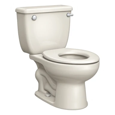 Standard potty without a person on it. sticker