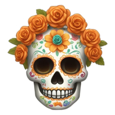 altar del dia de los muertos sticker