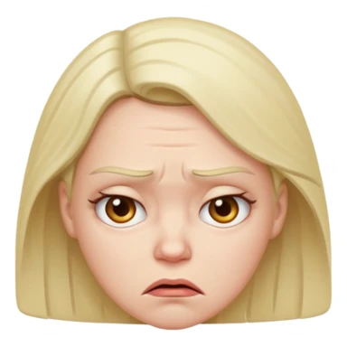 Constipated lady sticker