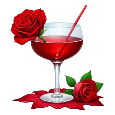 🍸+🍹🖤+🌹 sticker