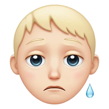 sad face with tear sticker