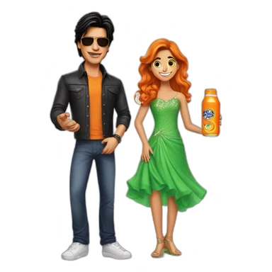 Shakhrukh khan and fanta sticker