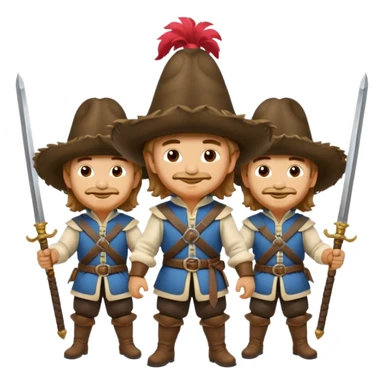 3 musketeers sticker