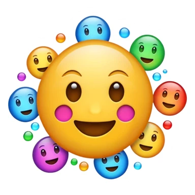 Create emoji coming out from portal open sticker