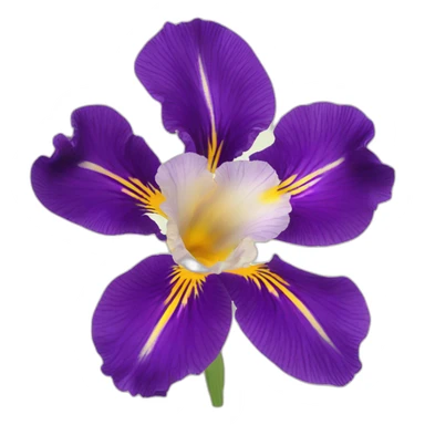 iris flora in anemone sticker