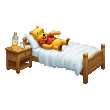 Winne the Pooh waking up sticker