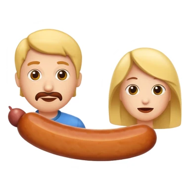 sausage eaters human sticker