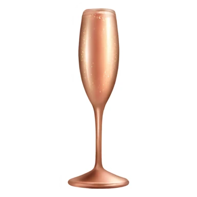 Rose gold color champagne sticker