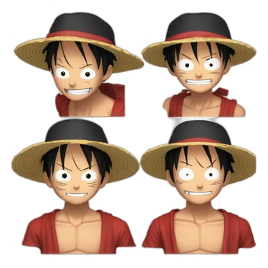 Luffy ger 5 sticker