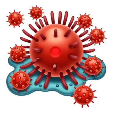 immune system getting attacked by HIV sticker
