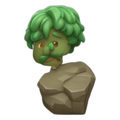 Coeur en pierre brisé sticker