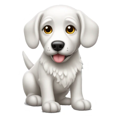 Weißer Kleiner Hund  sticker