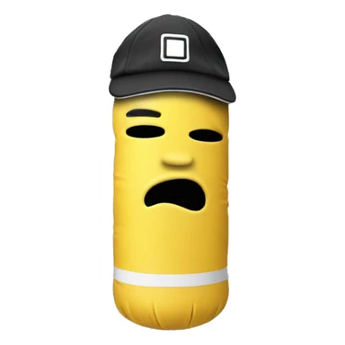 punching bag with hat sticker