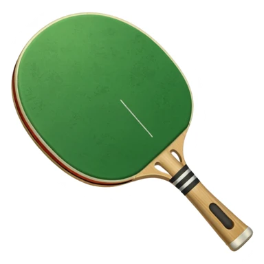 green pingpong racket sticker