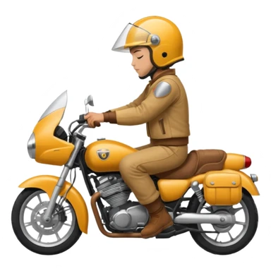 SLEEPING ON A MOTORCYCLE sticker