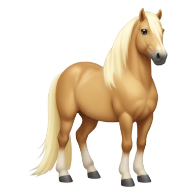 Palomino pony sticker