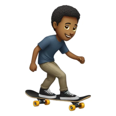 Man skateboard sticker