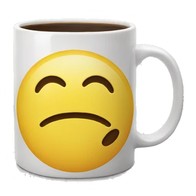 smiley coffee mug sticker