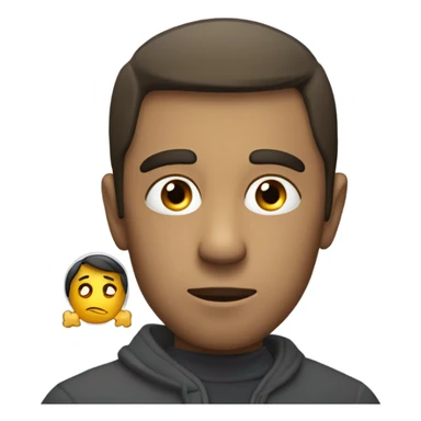 A man missing a woman sticker