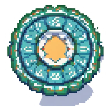 gear settings icon, pixel art style, retro and blocky sticker