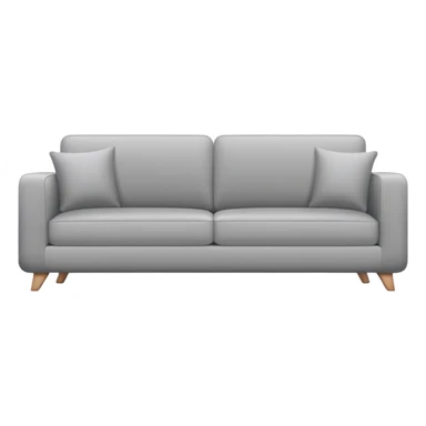 minimalist sofa with clean lines sticker