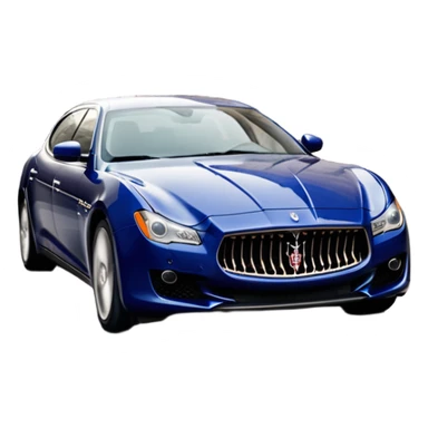 Maserati Quattroporte (2022) – cinematic-realistic Maserati Quattroporte emoji, its striking Italian design turning heads as it effortlessly maneuvers through the streets of Milan. The engine roars with Italian flair, echoing the car's racing heritage while enveloping the driver in an atmosphere of true luxury. sticker