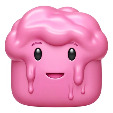 Cinematic Realistic Opaque Pink Slime, smooth and buttery with a pastel pink hue, ultra-glossy with a soft sheen, subtle folds and ridges forming as it moves, reflecting gentle highlights, glowing with a delicate, creamy texture, evoking a sense of playful satisfaction. sticker