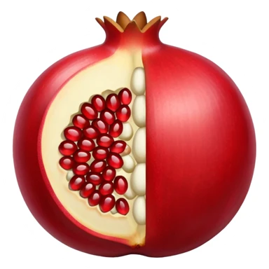 i want to create an emoji of pomegrenate open  sticker