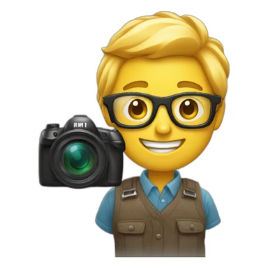 Photographe heureux sticker