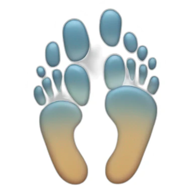 fingerprint foot sticker