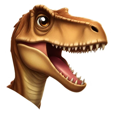 T Rex sending kissy face sticker