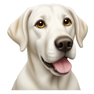 White Labrador dog  sticker