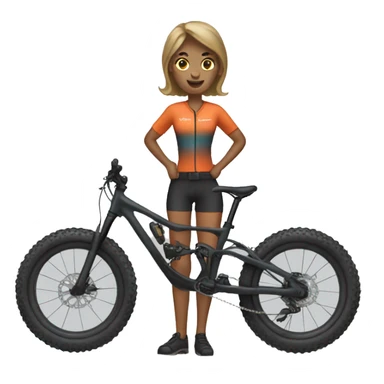 Mountian bike female  sticker