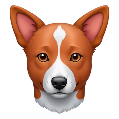 All red cattle dog, no white, thin  sticker