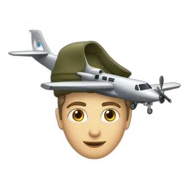un avion de chasse sticker