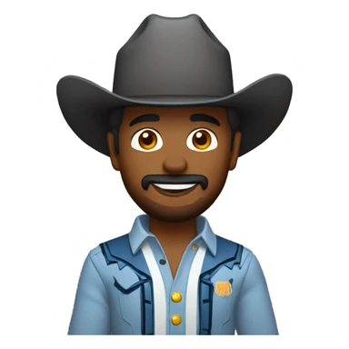 nuggets cowboy sticker