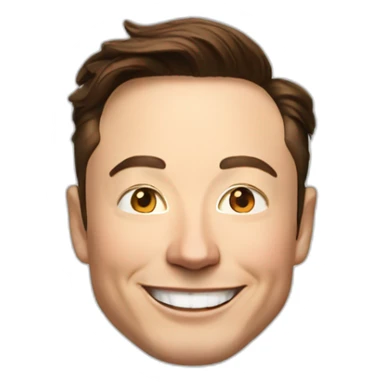 elon musk smiling sticker