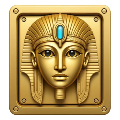 frontview golden anunnaki ancient computer server sticker