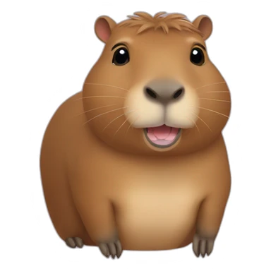 Capybara qui dit je t’aime sticker