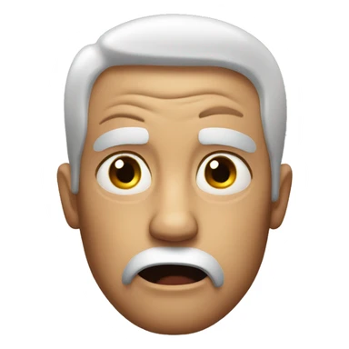 Man in shock sticker