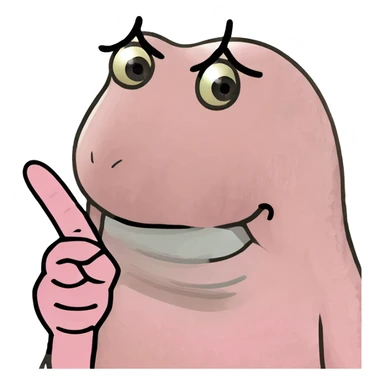 a pink middle finger sticker