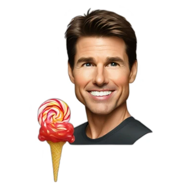 Tom cruise eating lollipop sticker