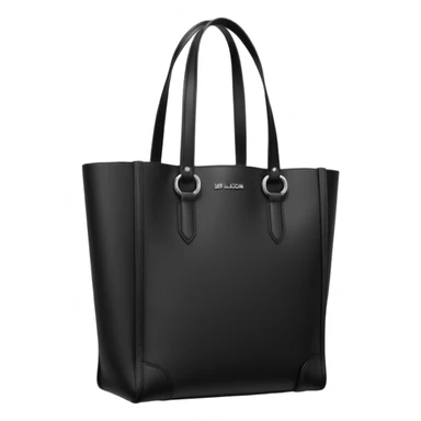 city tote bag from Balenciaga black with straps sticker