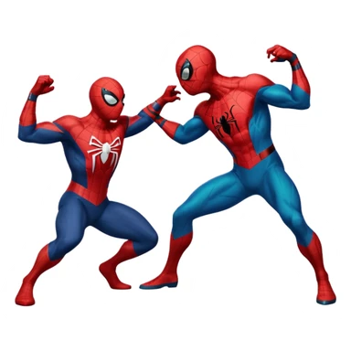 Spiderman fighting the chameleon  sticker