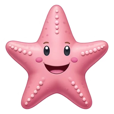 Patrick Star from SpongeBob, smiling sticker