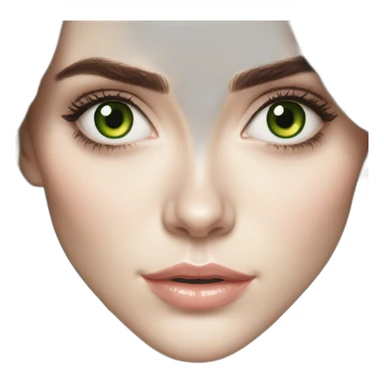 lily-collins-with-green-eyes sticker